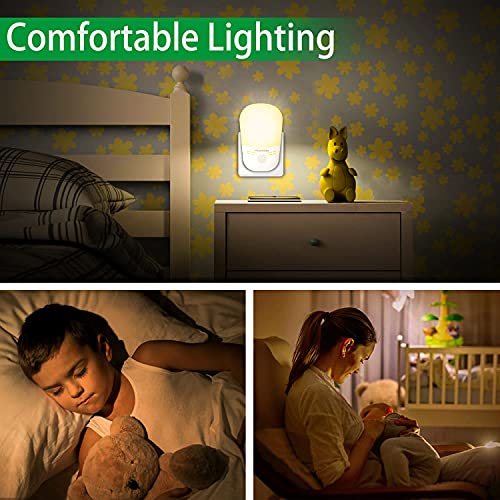 Hepside Nachtlampje, stopcontact, 2 stuks, nachtlampje voor kinderen, met schemeringssensor, automatisch aan/uit… - Afbeelding 6