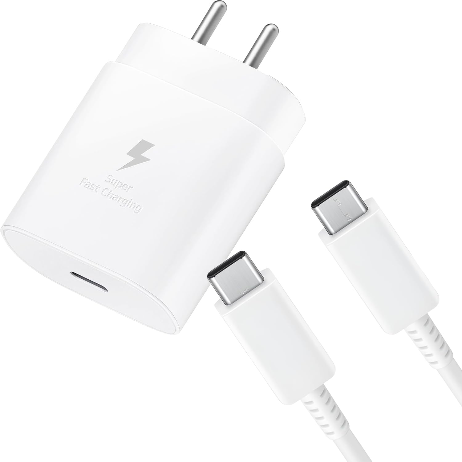 QQLIKE Original 25W Super Fast Charging Adapter With Usb Type C To Type C Cable Compatible For Samaung Galaxy S21, Galaxy S21+, Galaxy S21 Ultra - White (Adapter & Cable) (B0DH7XVLNN) Amazon Price History, Amazon Price Tracker