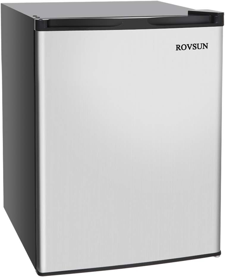 Buy ROVSUN 2.1 Cu.Ft Compact Upright Freezer with Reversible Stainless