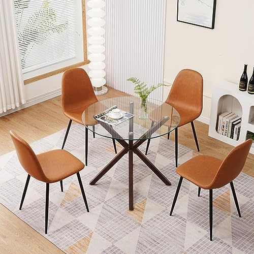 La Mejor comparativa de Mesa comedor redonda cristal tabla con los diez mejores. 18 Imagen adicional