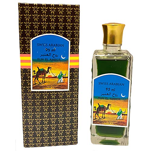 Ruh El Amber Perfume Oil (95 ml) Swiss Arabian Unisex Brown Box