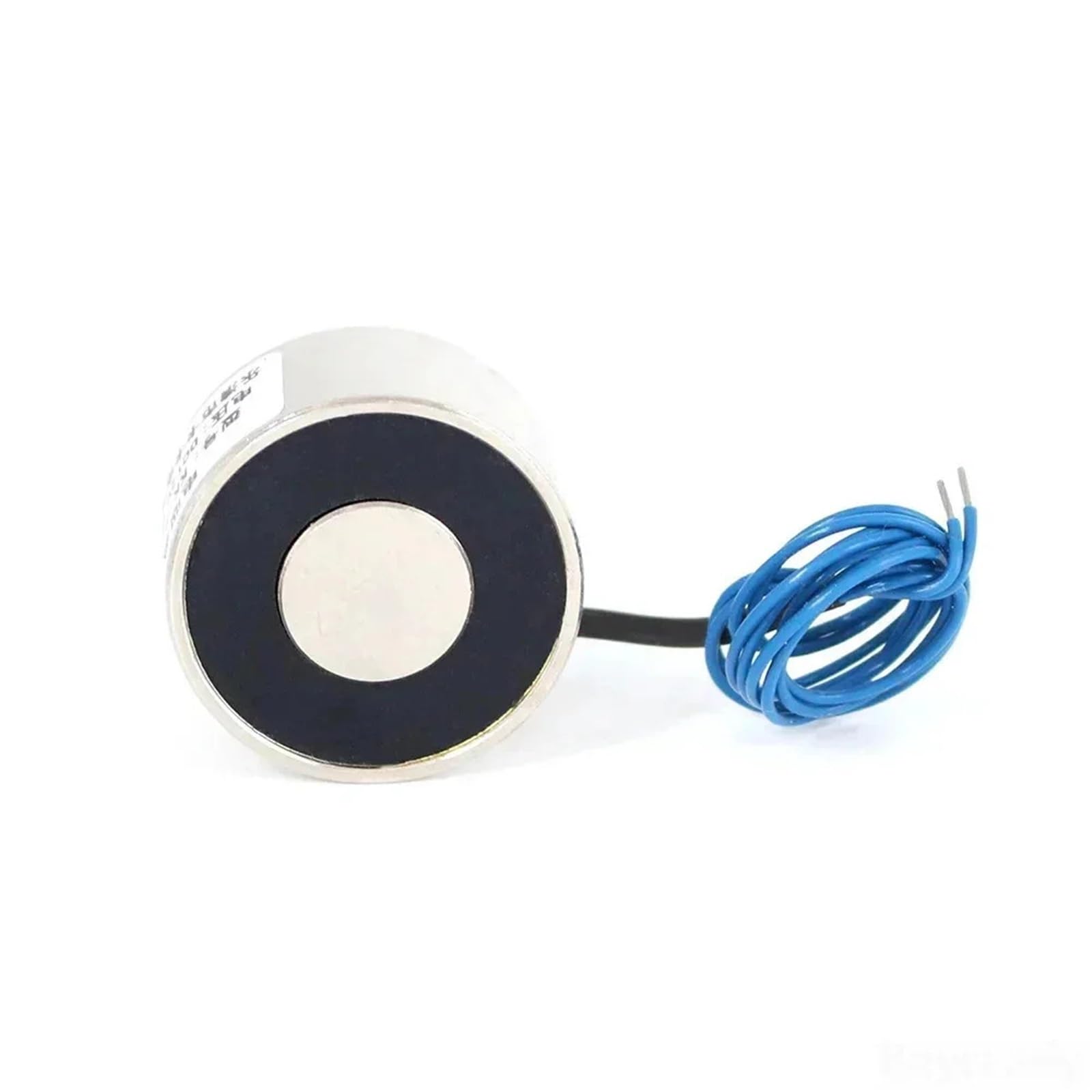 Mini elettromagnete solenoide 34/18 mm, forza di aspirazione 18 kg, 180 N, 12 V CC, per sollevamento elettrico. Supporto potente incluso (1 pezzo). (24 V)