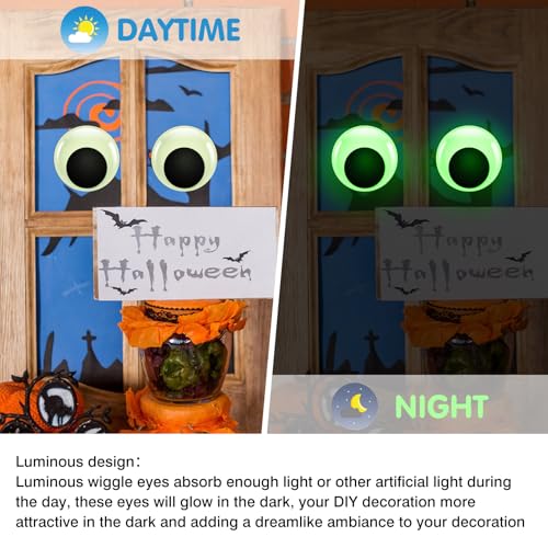 Ojos saltones autoadhesivos grandes para decoración de manualidades y álbumes nocturnos TOAOB 4