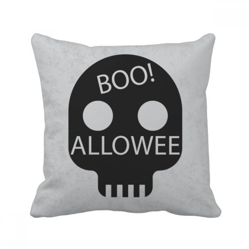 Coussin Halloween squelette grand oeil 40 x 40 oreiller canapé multicolore