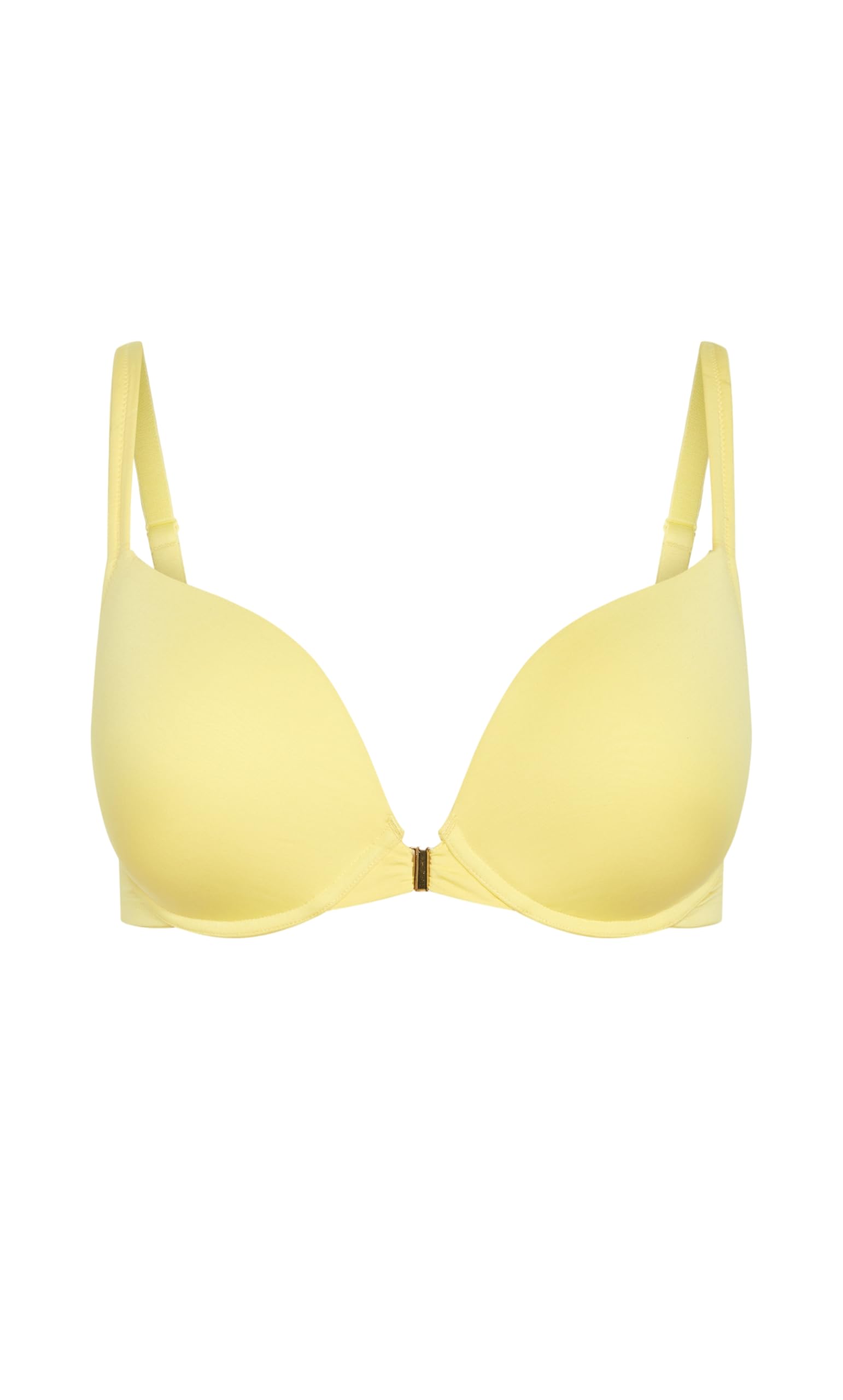 City Chic Women's Lemonade Bra-Smooth & Chic Front Close Cotton Push Up, 40B