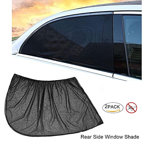 2-Stück Große 105-135CM Autofenster Sonnenschutz Auto, atmungsaktive Mesh-Fensterabdeckung für Camping, Seitenfenster-Bildschirm für Van, Camper, SUV