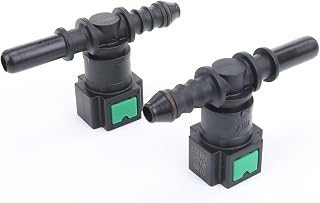 AC PERFORMANCE Plastic T Shape Fuel Quick Connector 5/16" Tube to 5/16" Barb, 2PCS