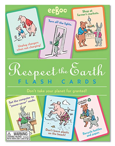 eeBoo Respect The Earth Flash Cards