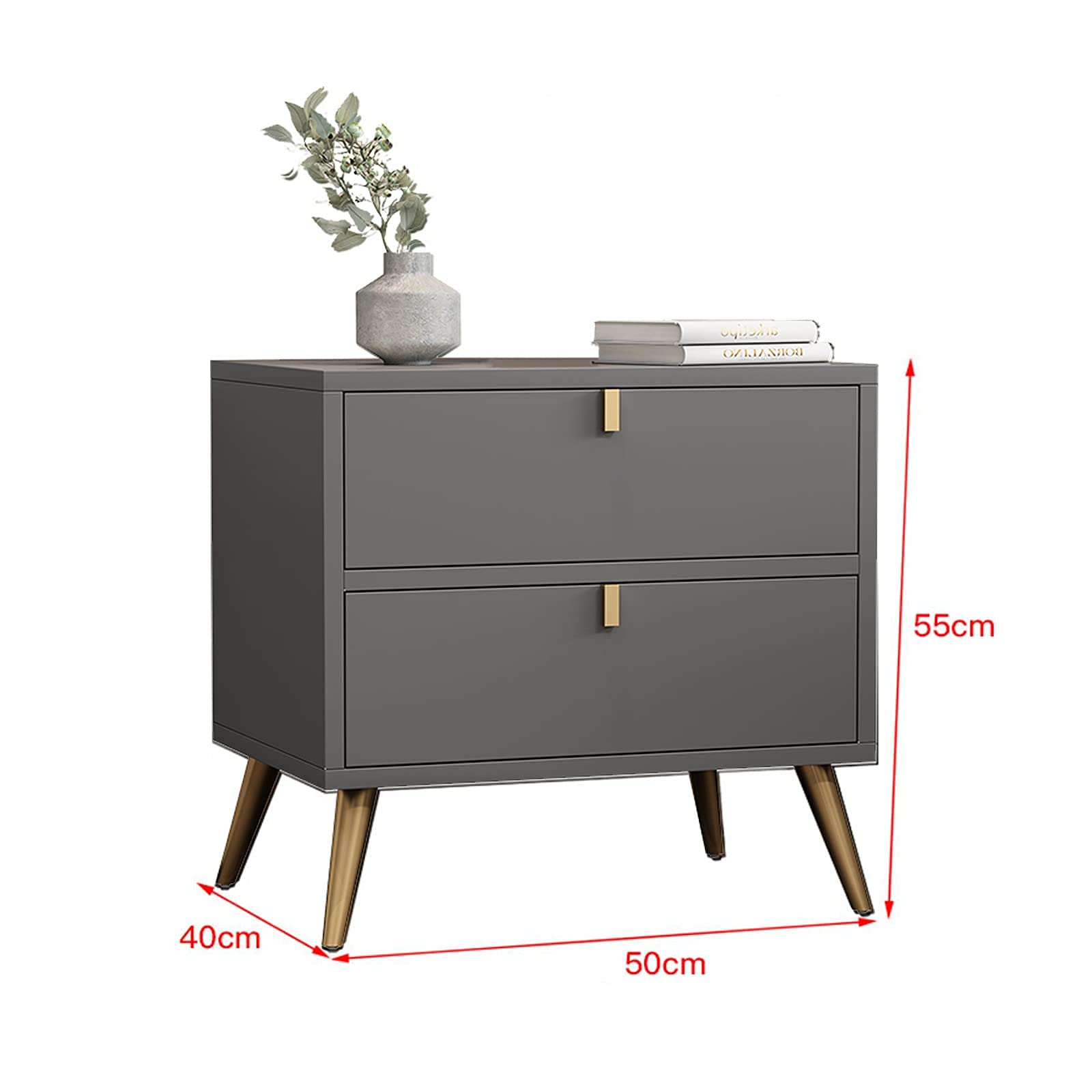 Amazon｜ベッドサイドテーブルグレー、グレーのベッドサイド