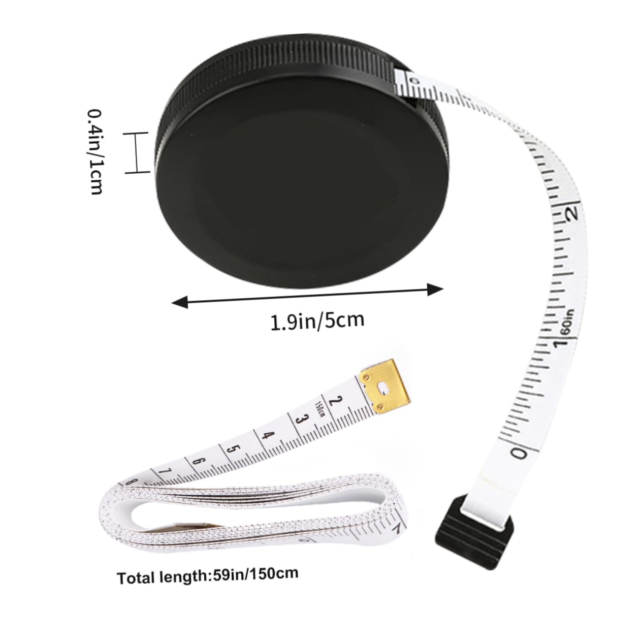 Operitacx Lot De 3 Petits Mètres Rubans À Mesurer Règle En Centimètres Mini-Mètres Rubans Flexibles Mini-Règles Rondes Kit De Règles Pour La Maison Ruban Adhésif Haute Précision Noir