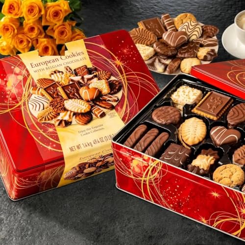 Luxury European Chocolate Cookie Variety – Festive Christmas Bisc...