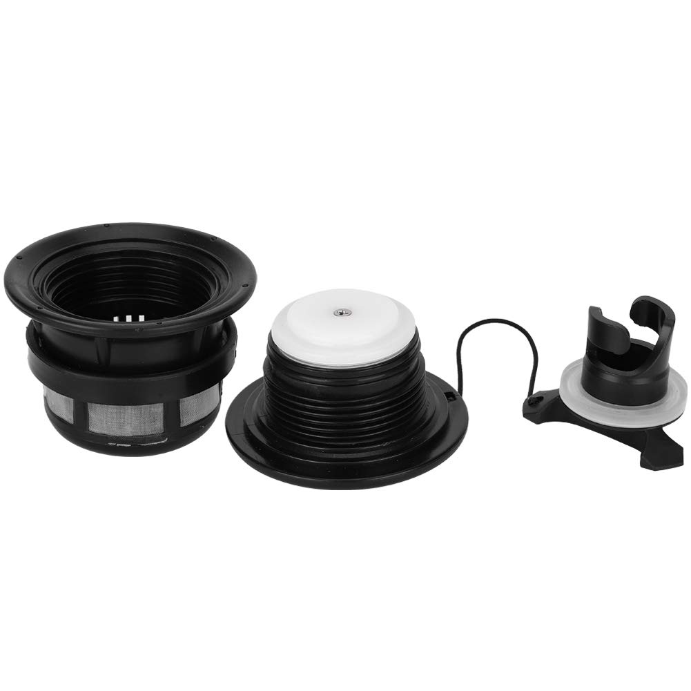 3 Valves D'air Pour Bateau Gonflable – PVC Avec Filtre – Noir – Universelles Pour Kayak, Tente, Radeau