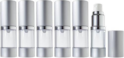 JUVITUS (6 unidades) Aerosol de botella sin aire de 0.3 fl oz para loción de crema de gel y líquidos