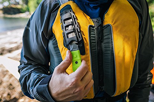 GEAR AID Faca de pá Akua com lâmina serrilhada e bainha de liberação rápida, lâmina de 7,6 cm revest