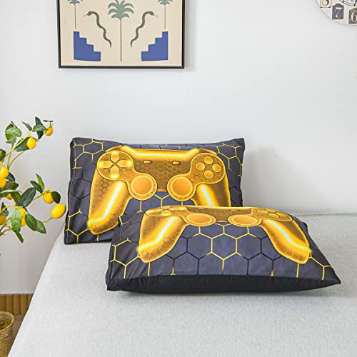 Ntbed HU-XI-201 Game Console Comforter Set For Boys Girls Kids Geometric Lightweight Microfiber Bedding Sets thumb #5
