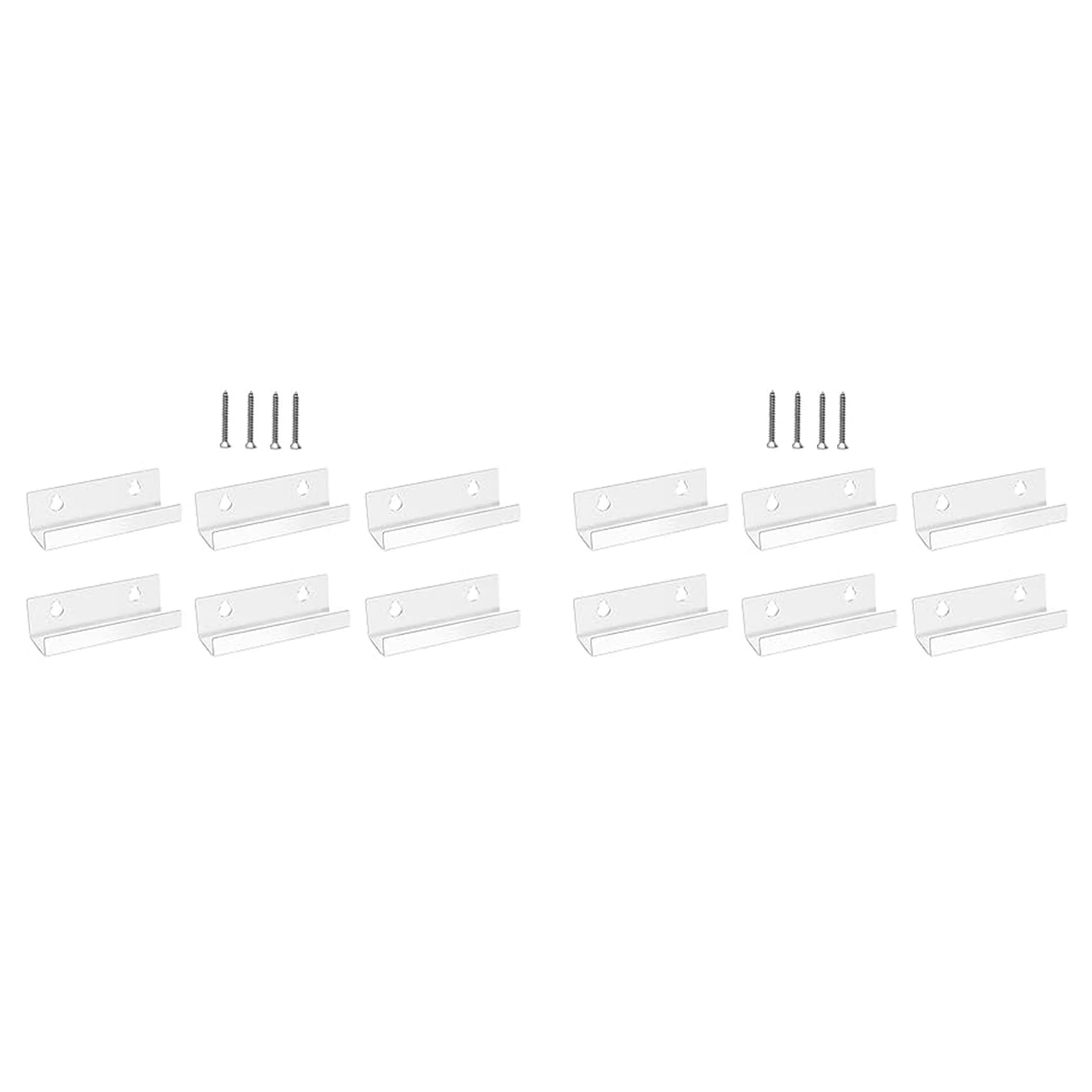 Hndhbfgrt Vinyl Record Shelf Wall Mount 12 Pack, 4 INCH Clear Acrylic Album Record Holder Display Floating for Bathroom, Bedroom