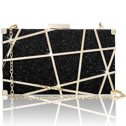 Image of Farcauo Evening Bag Small Clutch Purses Leopard Purse Formal Wedding Handbag for Women Fashion Crossbody Bags With Chain