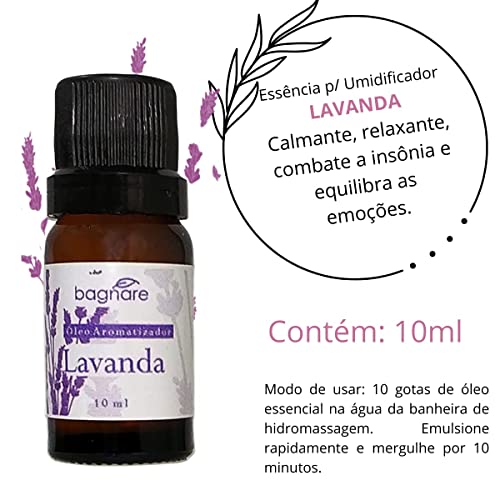 Espuma de banho Hidromassagem Lavanda + Sais de Banho Espumante + Essência Lavanda Ambiente