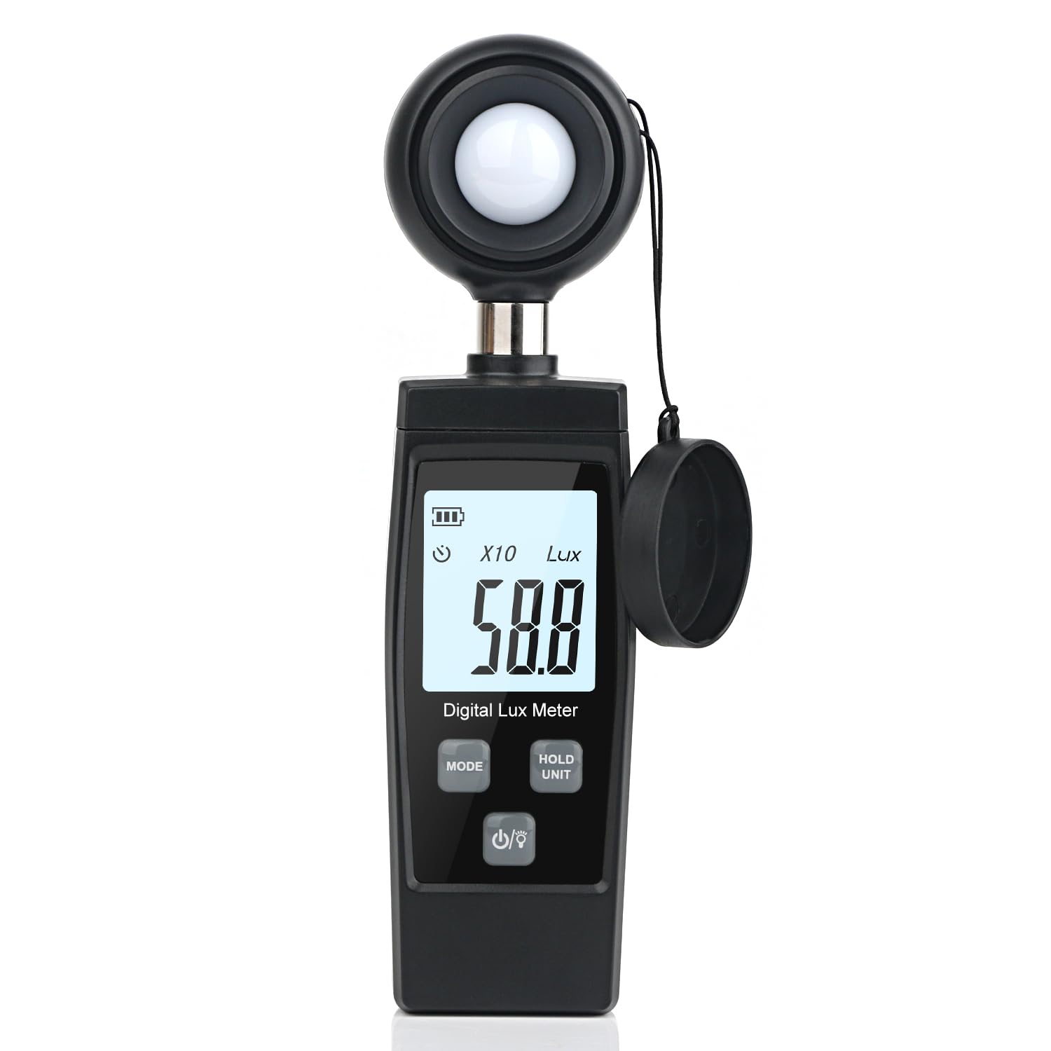 IrovamiLight Meter Handheld Lux Meter for Ambient Light Intensity ing Digital Photometer Range up to 200,000 Lux Photo Illuminance Sensor with MAX/MIN Data Hold for Grow s LED