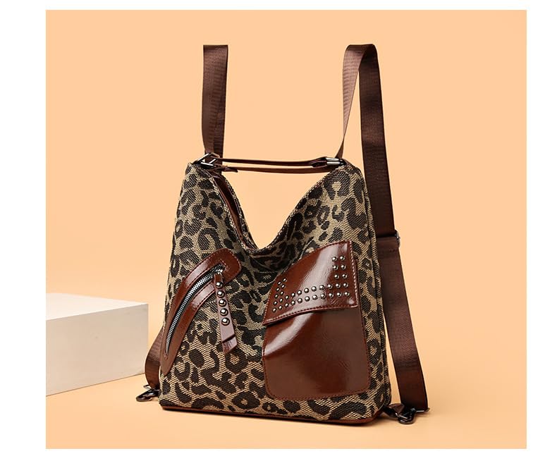 Leopard Tote Bag Cheetah Print Hobo Bag Large Shoulder Bag Tote Handbag Women Reusable Grocery Shopping Bag2