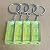 2Pcs/Set Mini Bubble Level Acrylic Green Spirit Levels Key Ring Style 15x15x40mm Key Chain Pocket Tool Accessories Gadget Measuring Instruments Small Levels Layout Tools