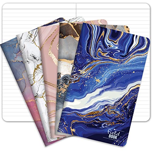 Cahiers lignés Elan Publishing effet marbre 13x20 cm lot de 5 pour notes