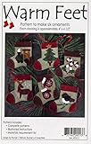 Warm Feet Christmas Ornament Felt Applique Pattern, Six (6) Ornament Designs