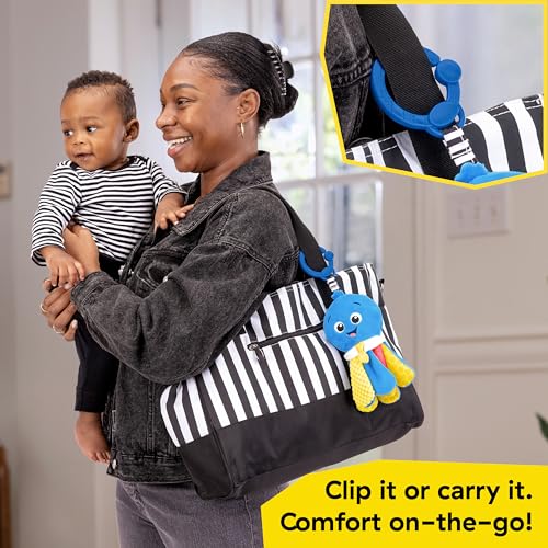 Image of Baby Einstein Take Along Opus Octopus Soother, Portable Musical Sensory Toy with Stroller Clip, 20 Melodies and Calming Sounds for Newborn Baby, Plush Travel Toy 0-36 Months