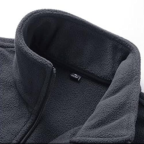 Mens Casual Trend Fleece Warm Vest Solid Color Loose Coat Surf Style Windbreaker Women (Grey, Xxl) #TOP4