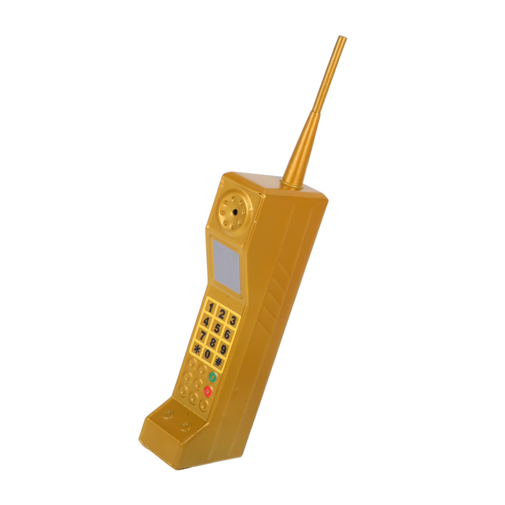 OHPHCALL Retro Big Brother Phone Telephone Retro Phone Prop Vintage Telephone Ornament Vintage Cellphone Ornament Iron Desktop Decoration Home Decor Golden