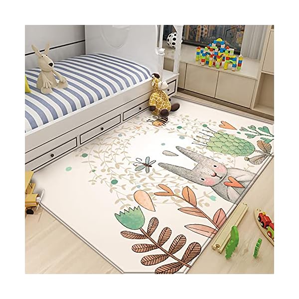 Kindertapijten Woonkamer Outdoor 3D Ronde Baby Tapijt Kinder Vloerkleed Speelmatten Kleden (D303, 80x120cm,31.4×47.2″)