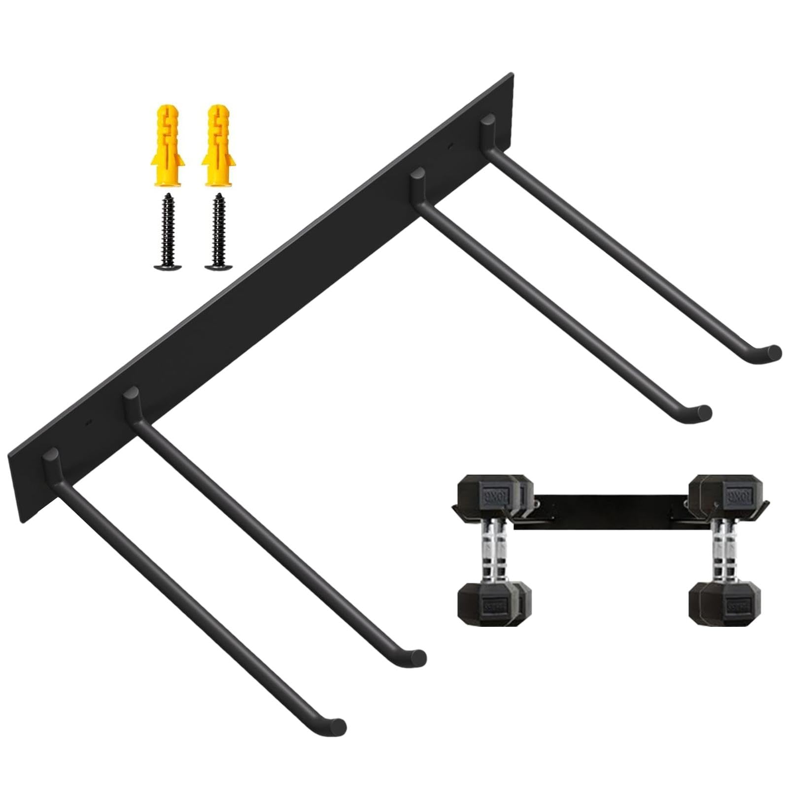 Garage Tool Storage Rack, Garage Organizer Wall Mounted Storage System With 6 Hooks