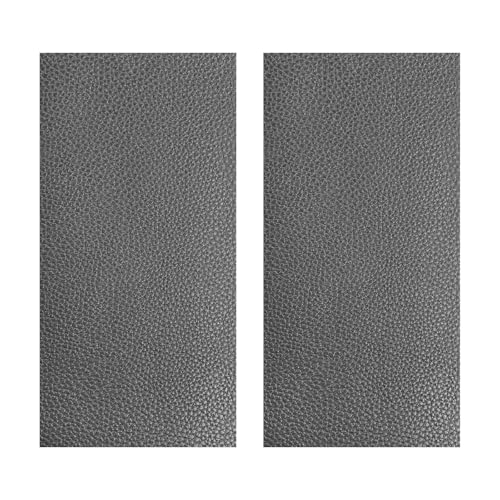 JNXIJ 2 PCS Leather Repair Patch Tape, 4 x 8 Inch Waterproof PU Leather Repair Tape for Car Seat, Self-Adhesive Patch Kit for Repairing Couch Chairs Furniture, Car Accessories (Gray)
