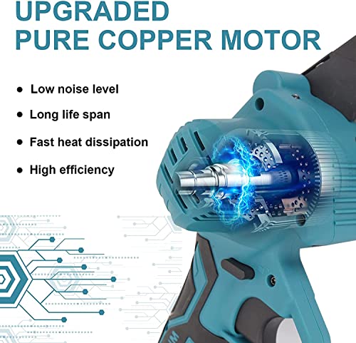 YUEZPKF Mini Kettensäge Akku Handkettensäge Mit Spritzschutz & Sicherheitssperre Baumsäge Elektrisch Akku Säge Für… – Bild 6