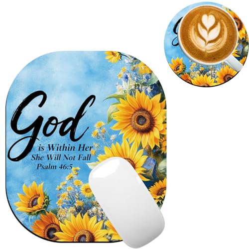 Tapis de souris imperméable motif tournesol pour clavier sans fil