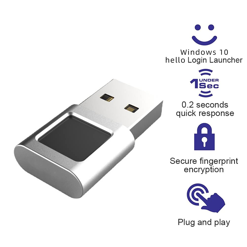 Module de Lecteur D'Empreintes Digitales USB Scanner BioméTrique pour Ordinateur Portable PC Clé de SéCurité Interface USB