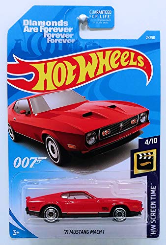 Hot Wheels 2019 HW Screen Time James Bond Diamonds Are Forever \'71 Mustang Mach 1 2/250, Rot Hot Wheels 2019 HW Screen Time James Bond Diamonds Are Forever \'71 Mustang Mach 1 2/250, Rot