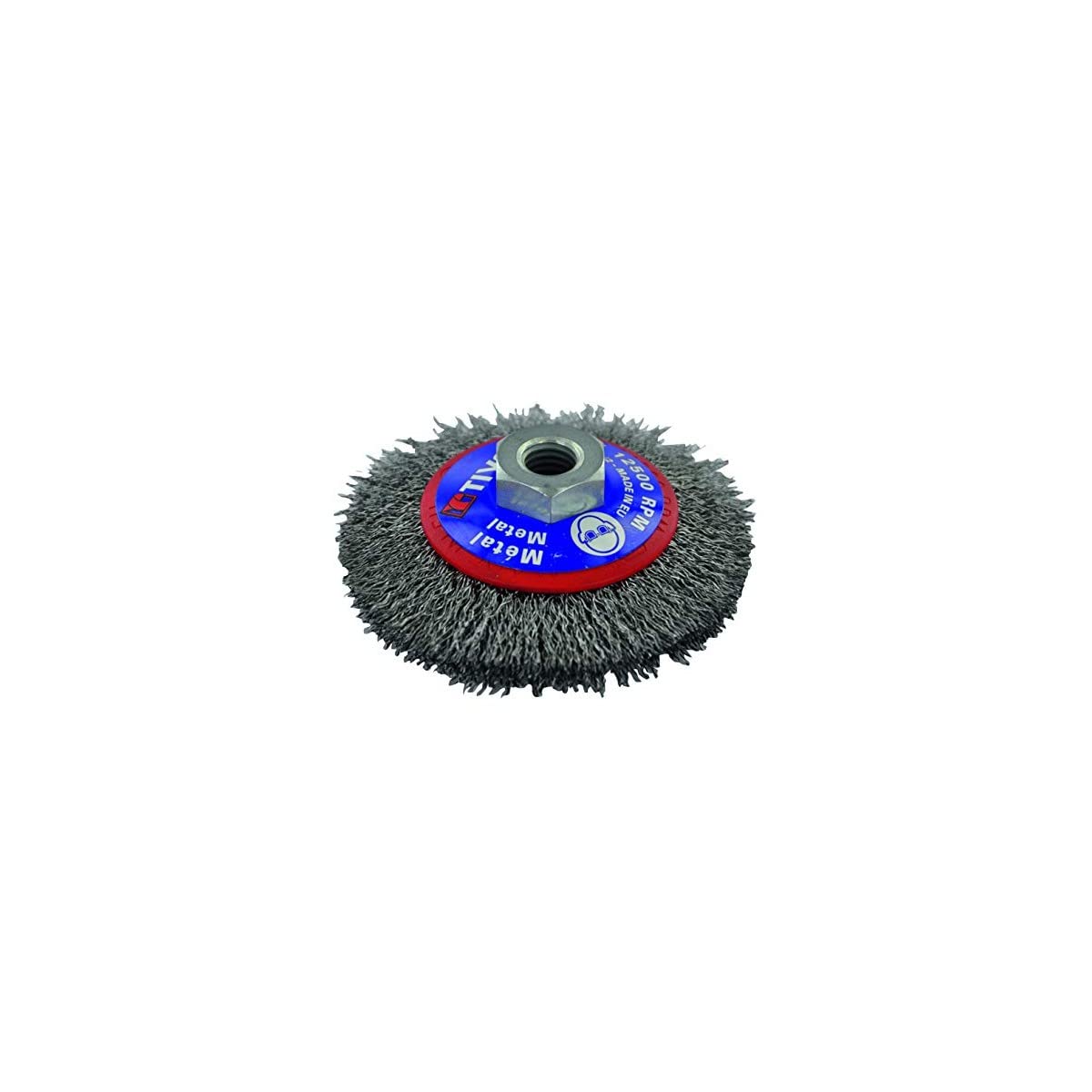 Tivoly XT202520138 Wavy Brush Diameter 100 mm - M14 Conical Steel - M14, 100