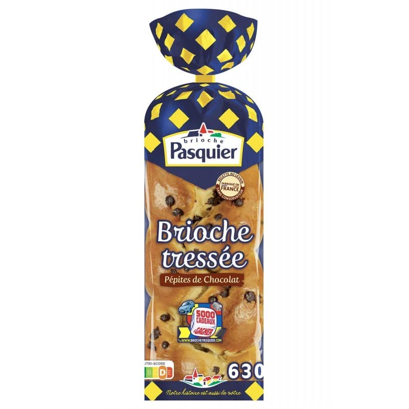 PASQUIER - Brioche Aux Pépites De Chocolat 630G - Lot De 4 - Vendu Par Lot
