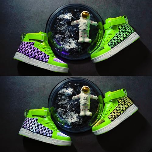 Led Light Up Shoes High Top Sneakers for Women Men Hip-Hop Dancing Shoes for Halloween Christmas Party with USB Charging3