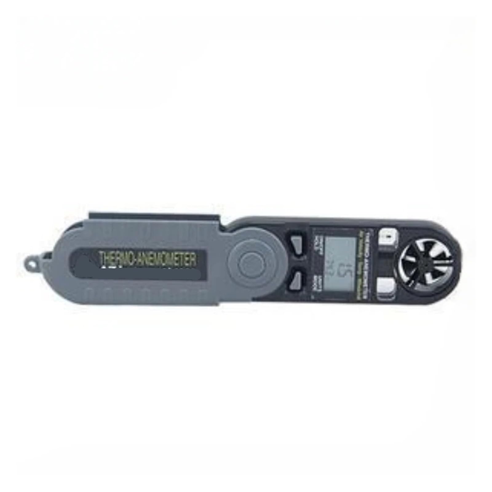 Anemometro Portatil, Anemómetro térmico digital de bolsillo 3 en 1 (velocidad del aire, temperatura y sensación térmica)