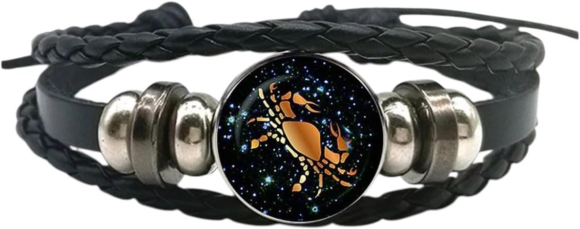 New 2026 12 Zodiac Signs Bracelet For Men Women Virgo Scorpio Aries Taurus Rope Bracelets Birthday Gift Jewelry Fashion Accessories Creative