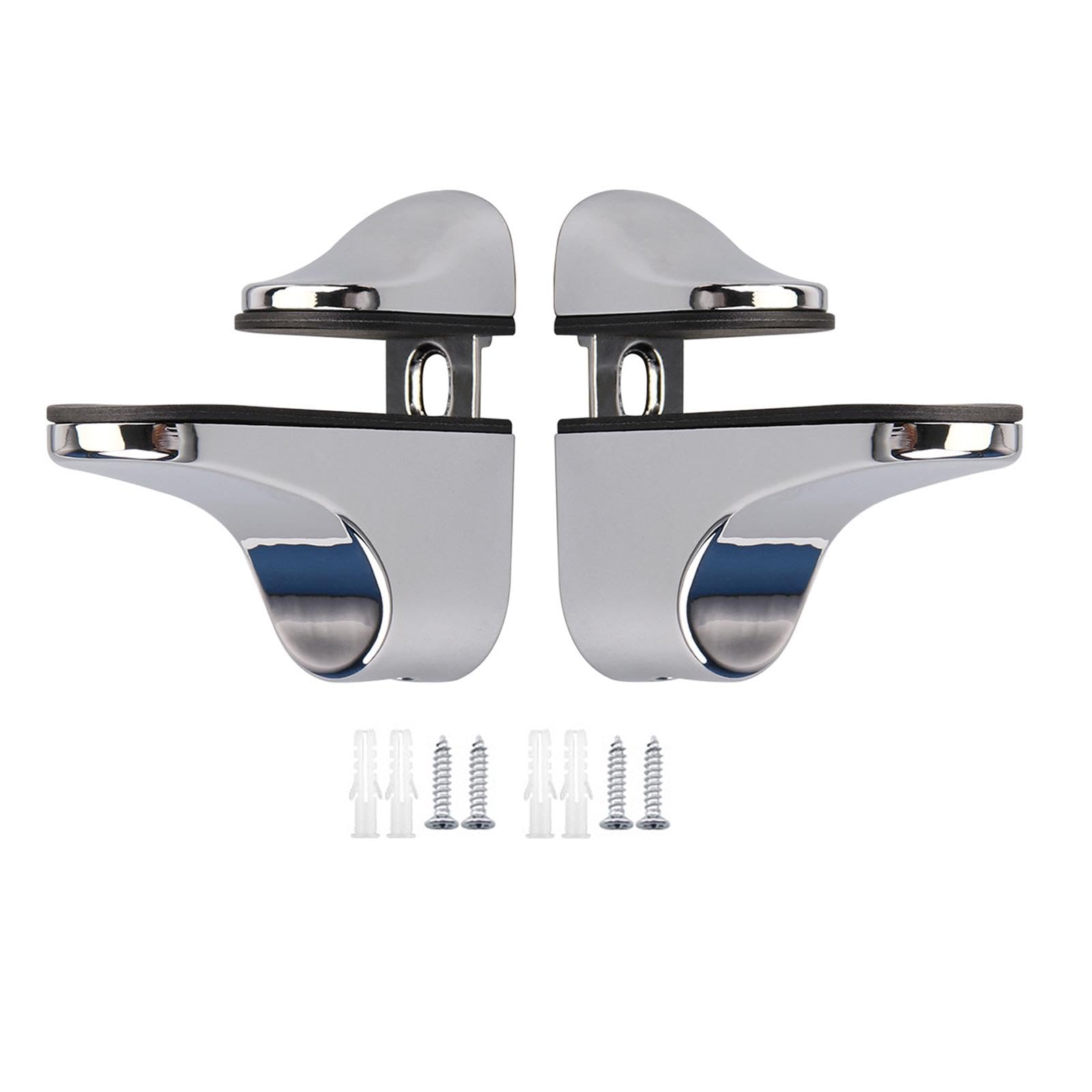 Glass Shelf Support Clamp for 3-21mm Glass for Bedroom Bedside Table Shelves Polished-image-37