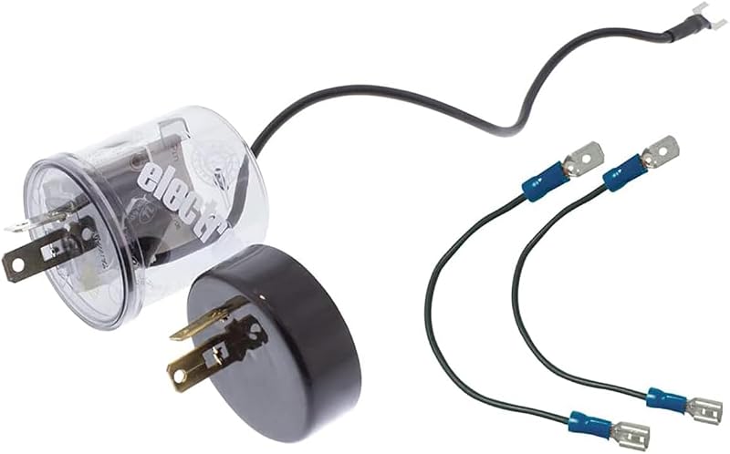Pisca-alerta LED United Pacific 90649 12 V 20 A com base de polaridade reversa e fios de extensão – 1 unidade