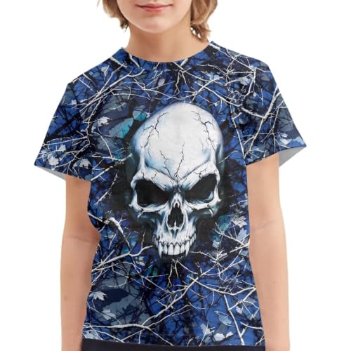 Image of Xhuibop Kids T Shirts for Boys Size 3-16 Girls Short Sleeve Sportswear Active Tops