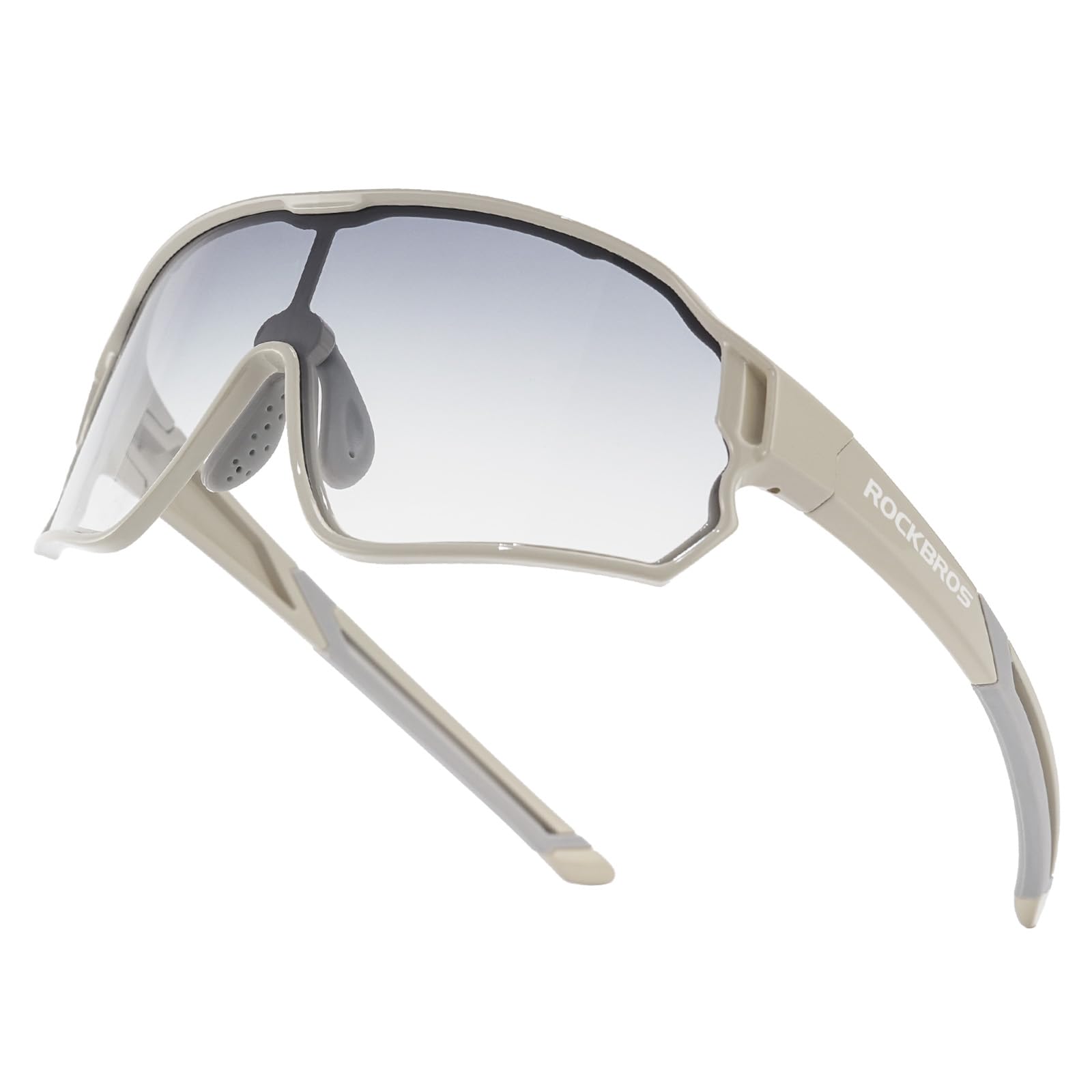 ROCKBROS Kids Photochromic Cycling Glasses, Children's Sports Sunglasses, Teenagers' Cycling Sunglasses, UV400 Protection Kids Sports Glasses TR90 Frame Gray — image 1