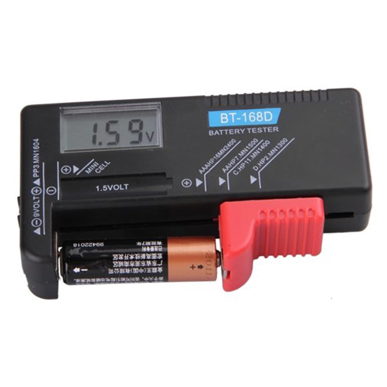 TEHAUX Battery Tester for Accurate Checker for Batteries Design Easy to Use Reliable