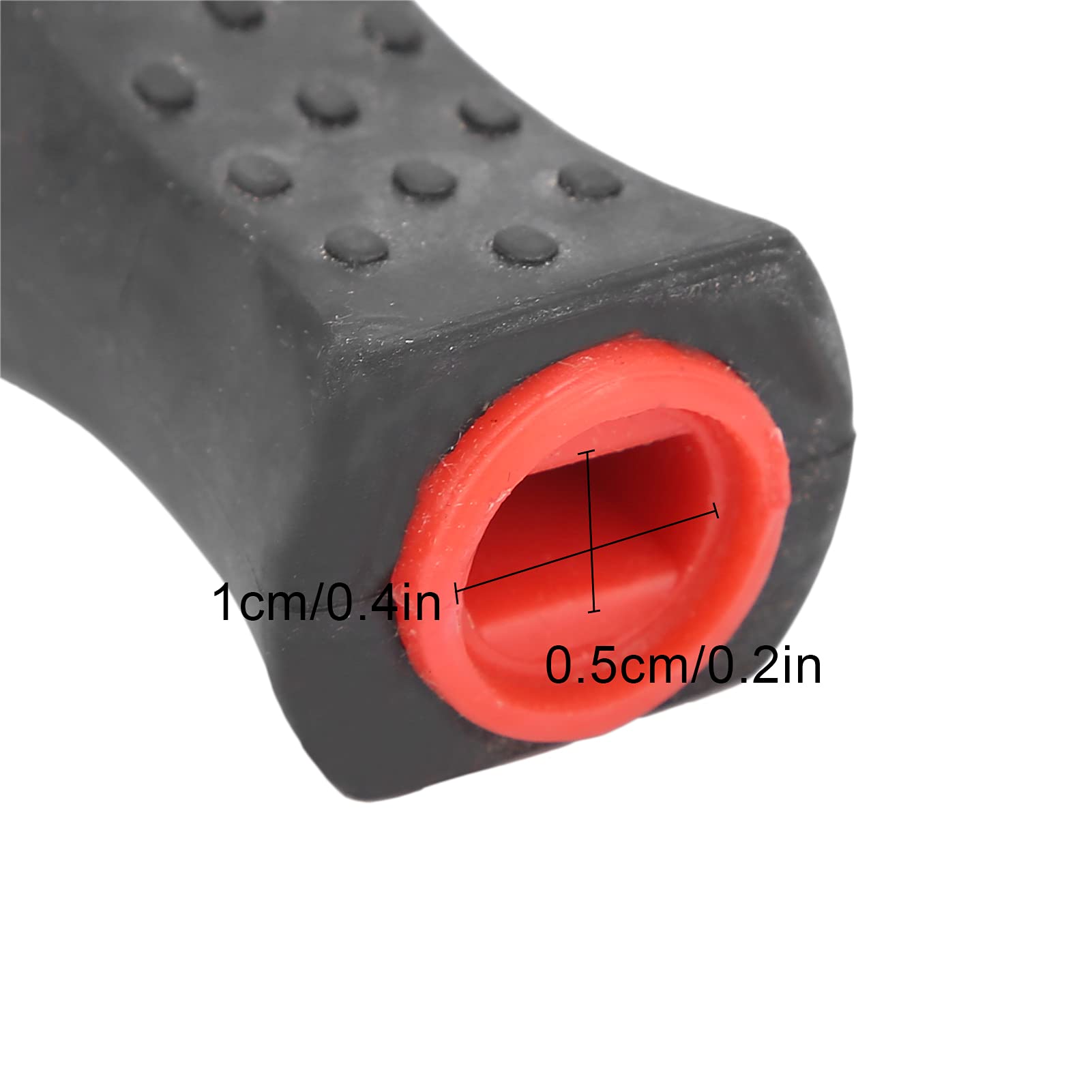 Naroote Steel Rasp Handle, File Replacement Handle File Handle Ergonomic for Horse for Farm, Red - Image 3