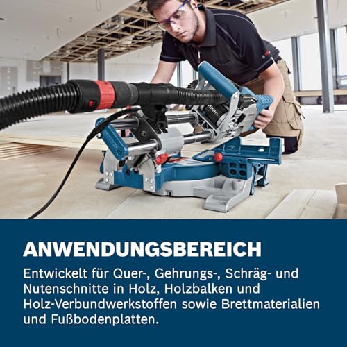 Foto von Bosch Professional Kappsäge GCM 8 SJL (1600 Watt, Sägeblatt-Ø: 216 mm, im Karton)