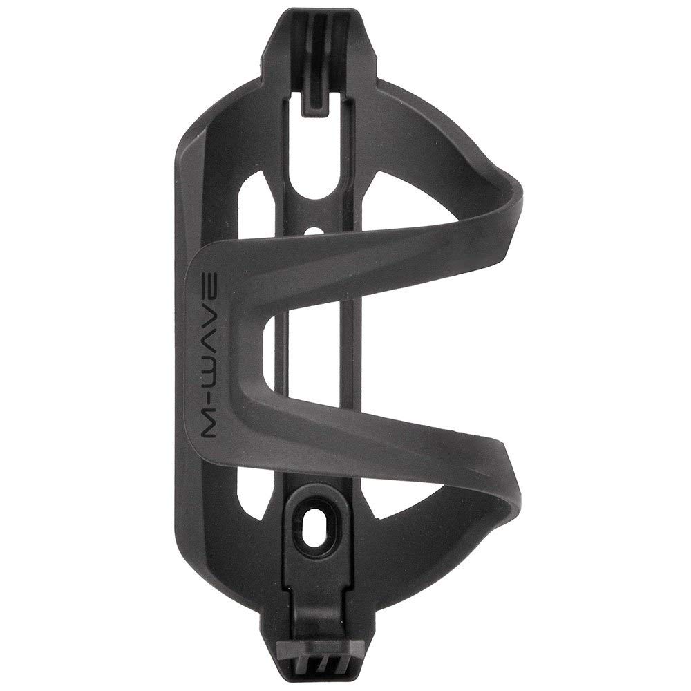Bottlecage M-Wave BC Vario Side, Plastic, Usuable Laterally Left And Right, Mattblack, On Card